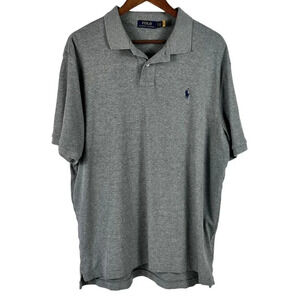 Polo Ralph Lauren Polo Shirt Mens XL Gray Short Sleeve Casual